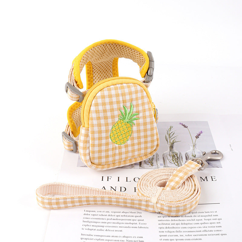 Plaid Dog Vest Harness