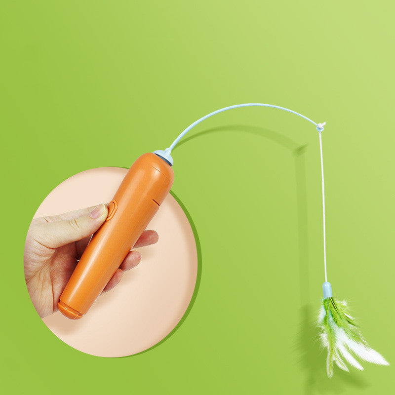 2-in-1 Cat Feather Toy
