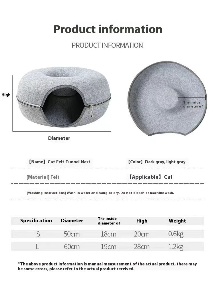 Cozy Round Cat Bed