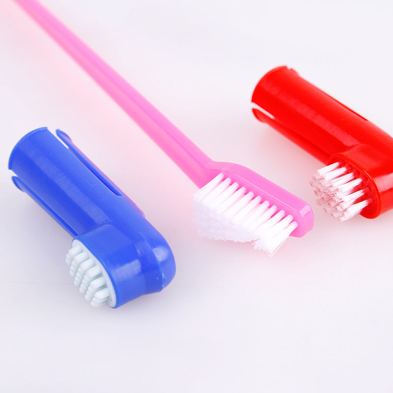 Double Head Pet Toothbrush Set