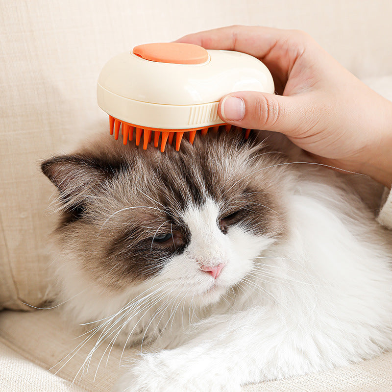 Steamy Electric Cat Grooming Brush