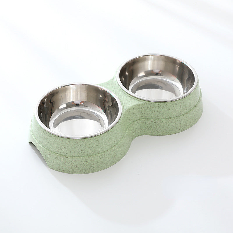 Double Pet Bowls Feeder
