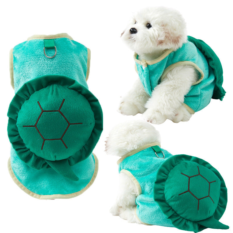 Turtle Flannel Pet Clothing