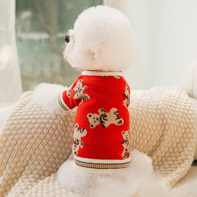 Warm Knitted Dog Sweater