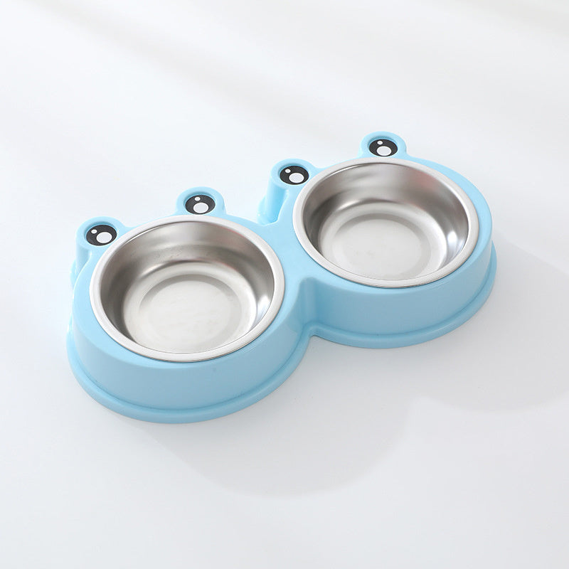 Stainless Steel Pet Double Bowl