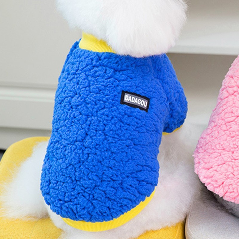 Candy-Colored Plush Pet Coat