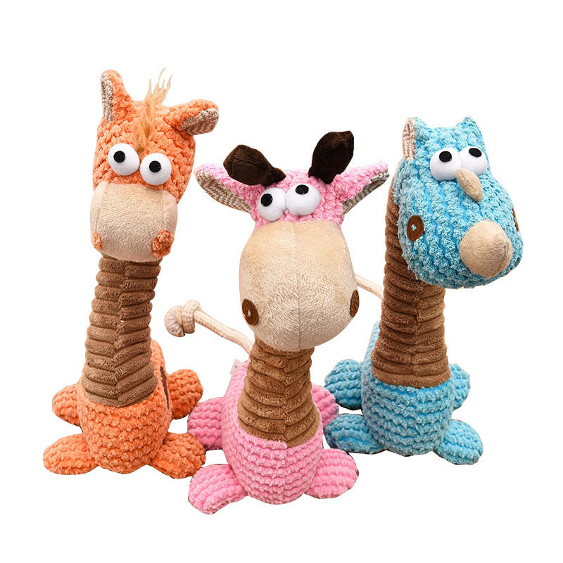 Plush Giraffe Pet Toy