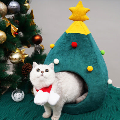 Christmas Tree Pet Bed