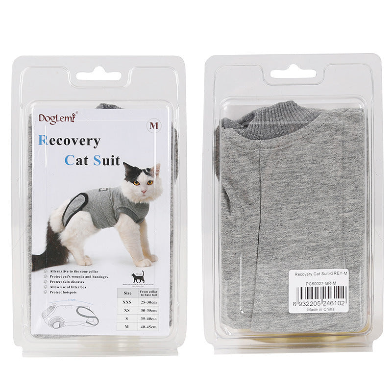 Pet Cat Recovery Suit