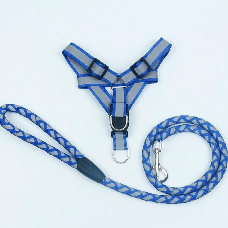 Reflective Pet Leash & Harness Set