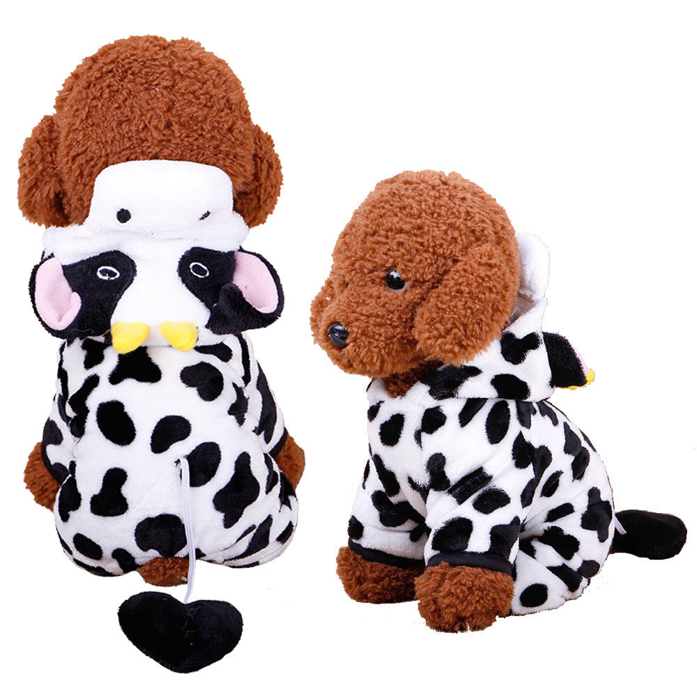 Cartoon Elk Dog Clothes