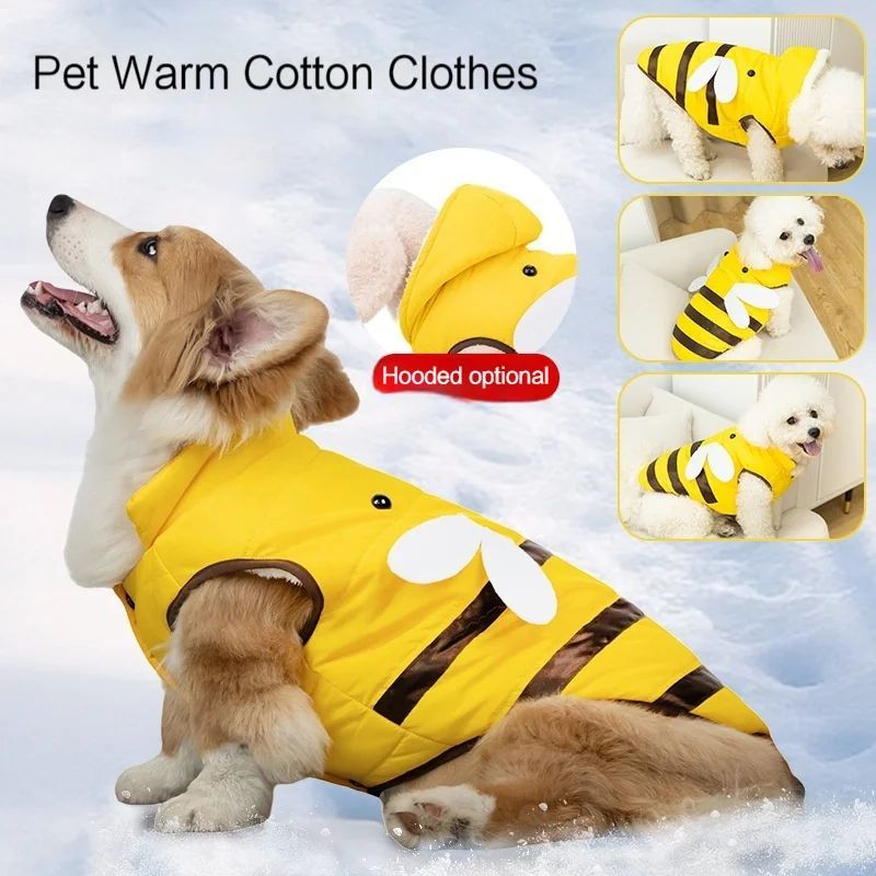 Bee Dog Coat Winter Jacket