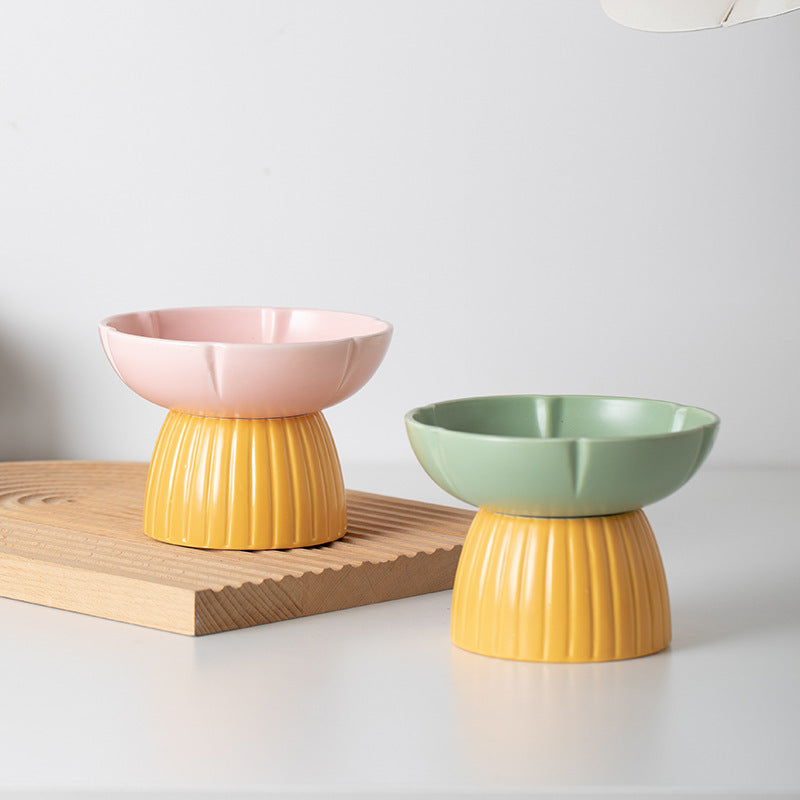 Pet Macaron Ceramic Bowl