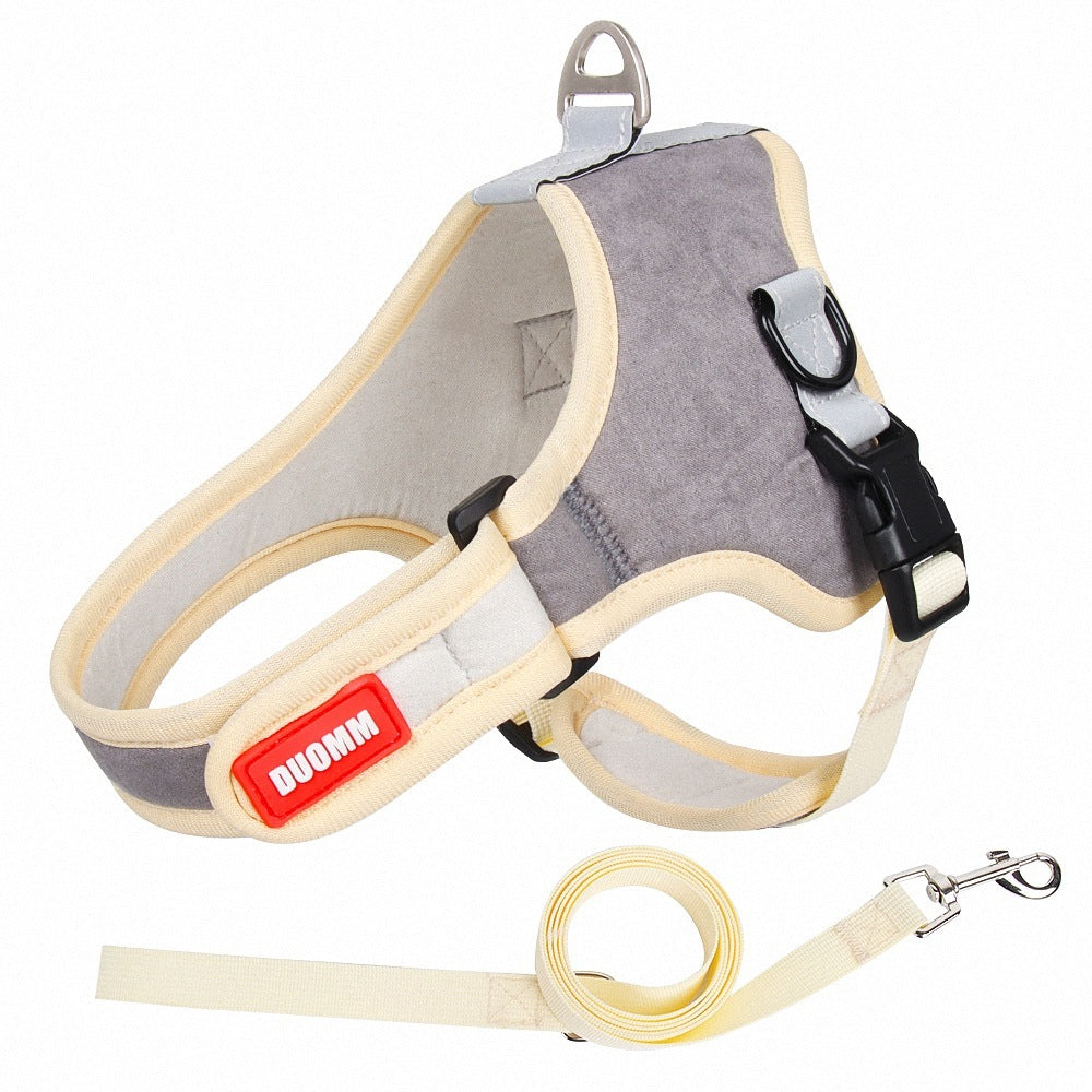 Suede Reflective Pet Harness