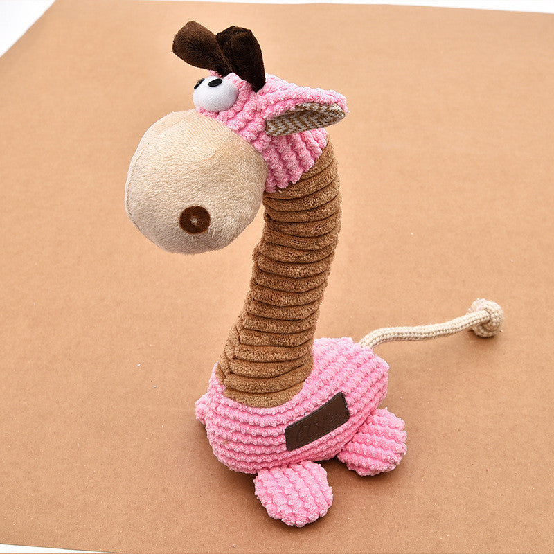 Plush Giraffe Pet Toy