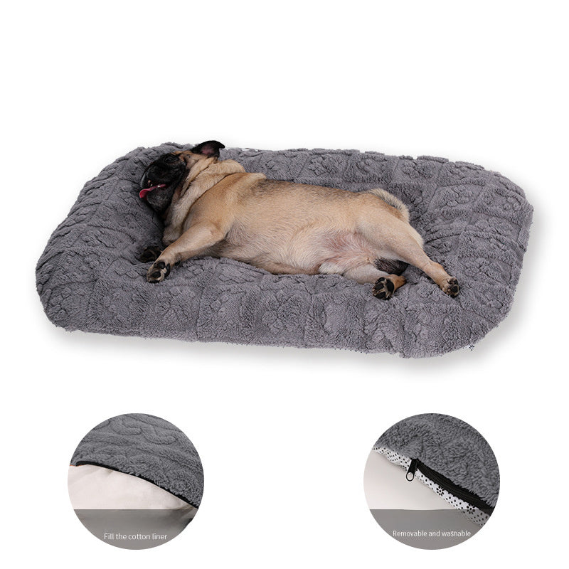 Flannel Soft Plush Pet Bed