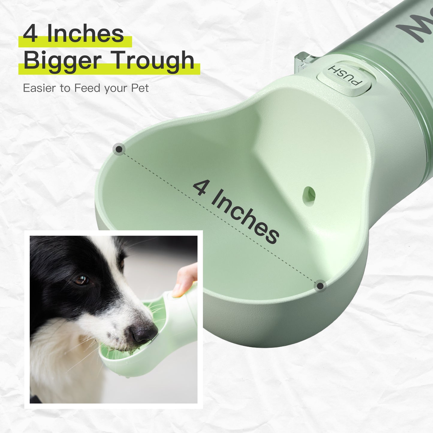 2-in-1 Portable Dog Water & Food Bottle