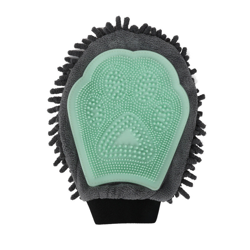 2-in-1 Pet Grooming Brush Glove