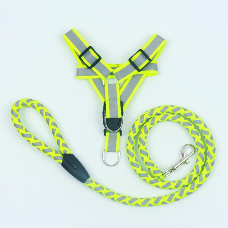 Reflective Pet Leash & Harness Set