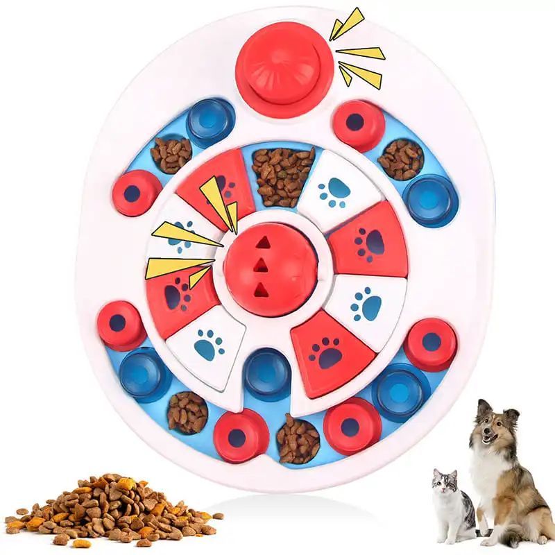 Dog Puzzle Toy with Bells & Food Dispenser