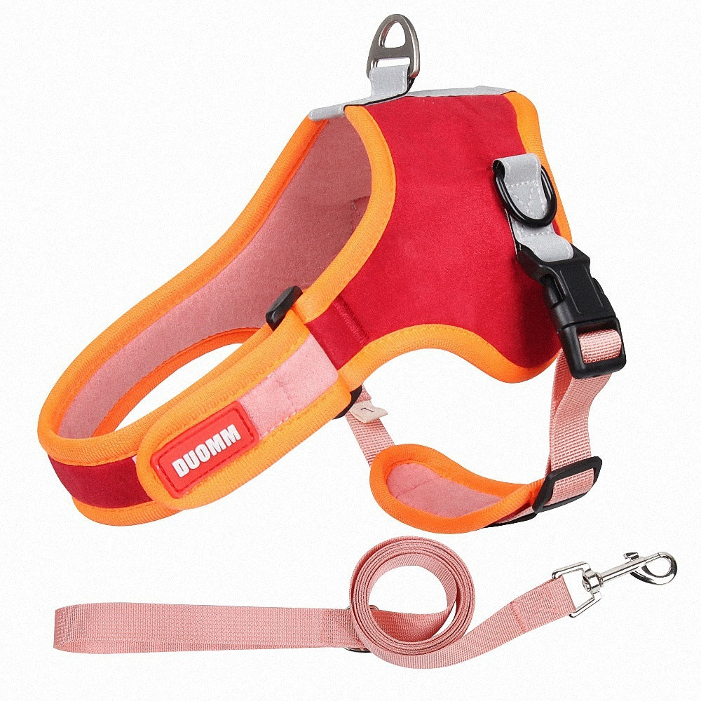 Suede Reflective Pet Harness