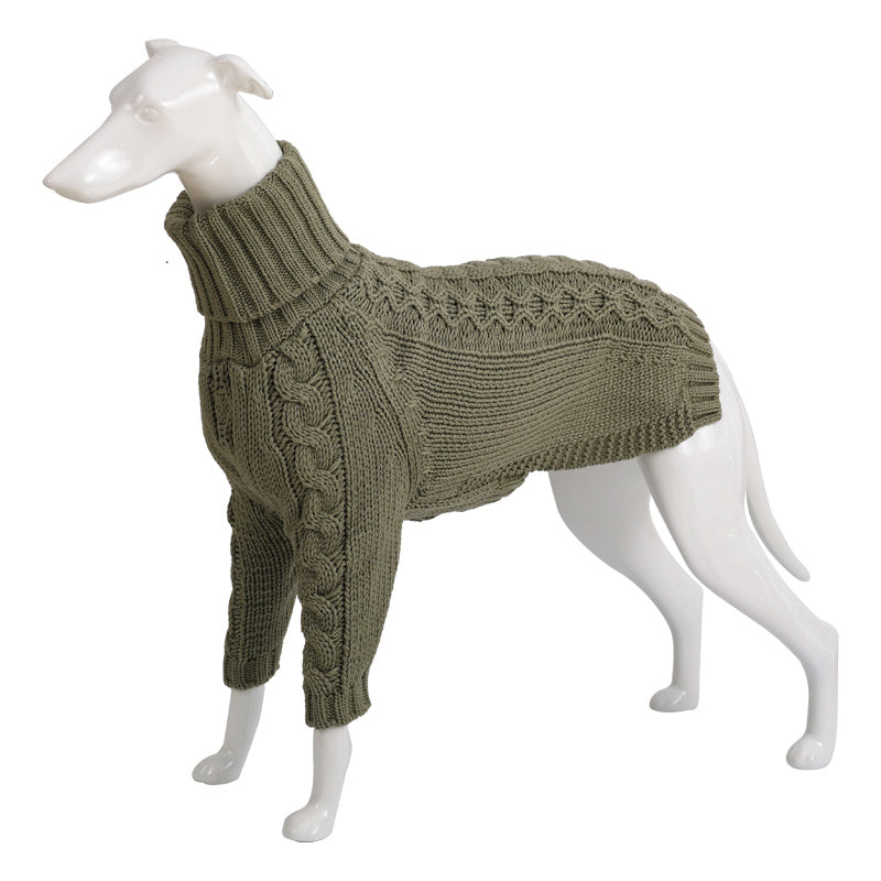 Winter High Collar Dog Sweater