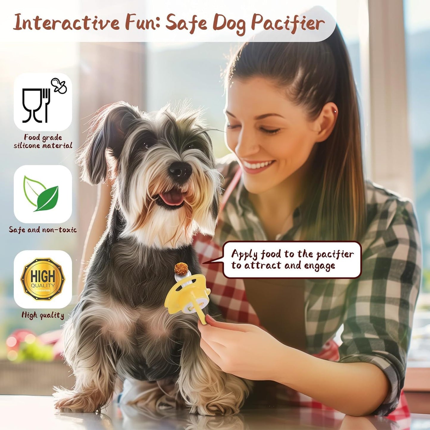 Dog Kitten Pacifiers –Teething Chew Toys