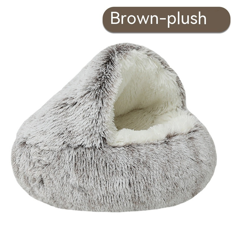 Semi-Enclosed Pet Bed