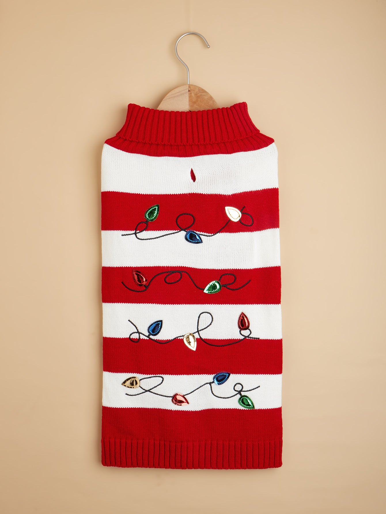 Striped Christmas Turtleneck Sweater
