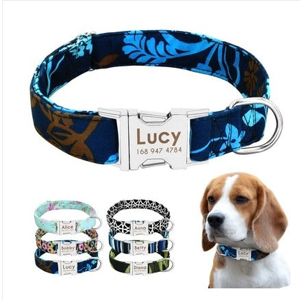 Custom Pet Collar with Tag & Bell