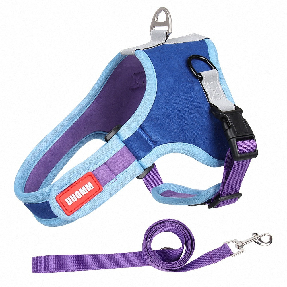 Suede Reflective Pet Harness