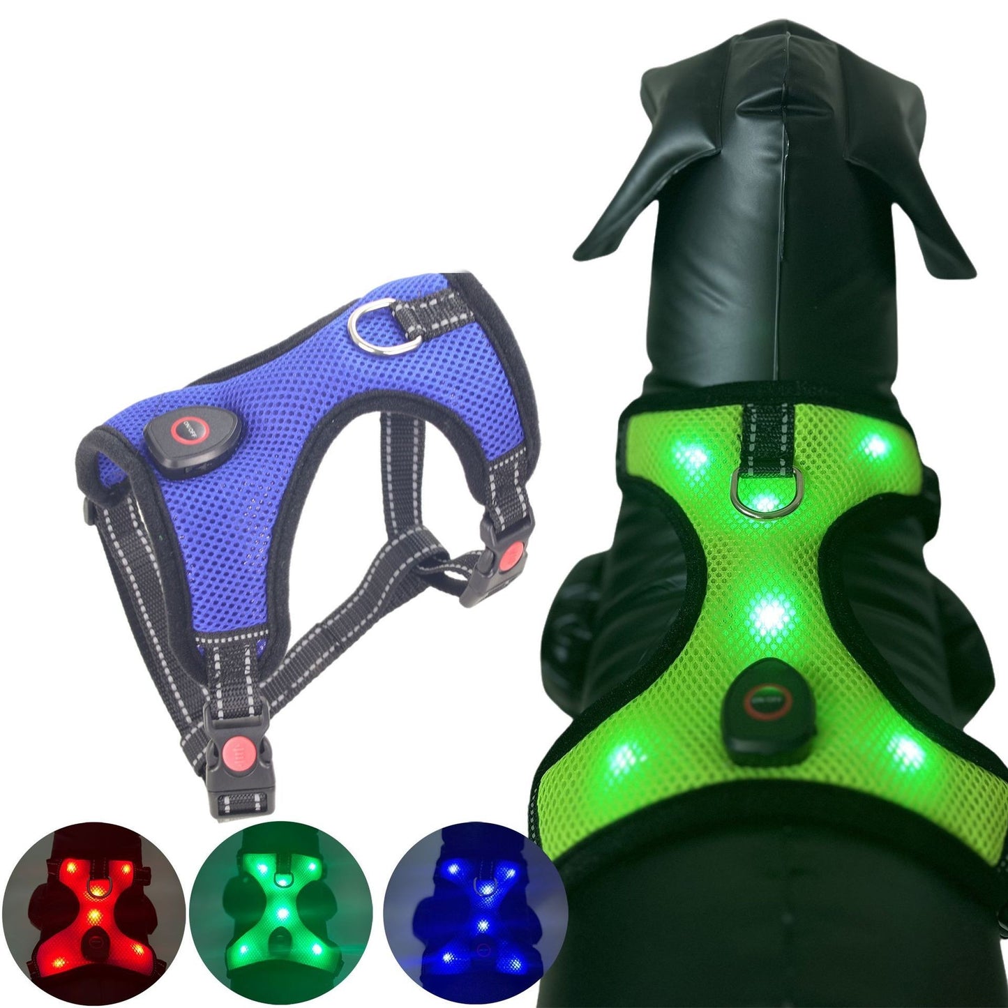 LED Pet Harness USB