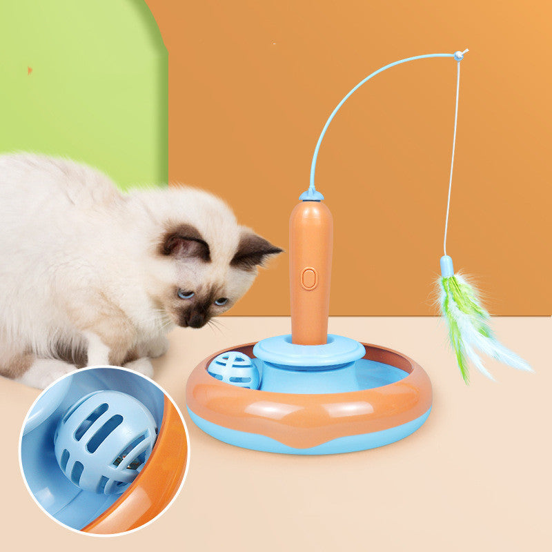 2-in-1 Cat Feather Toy