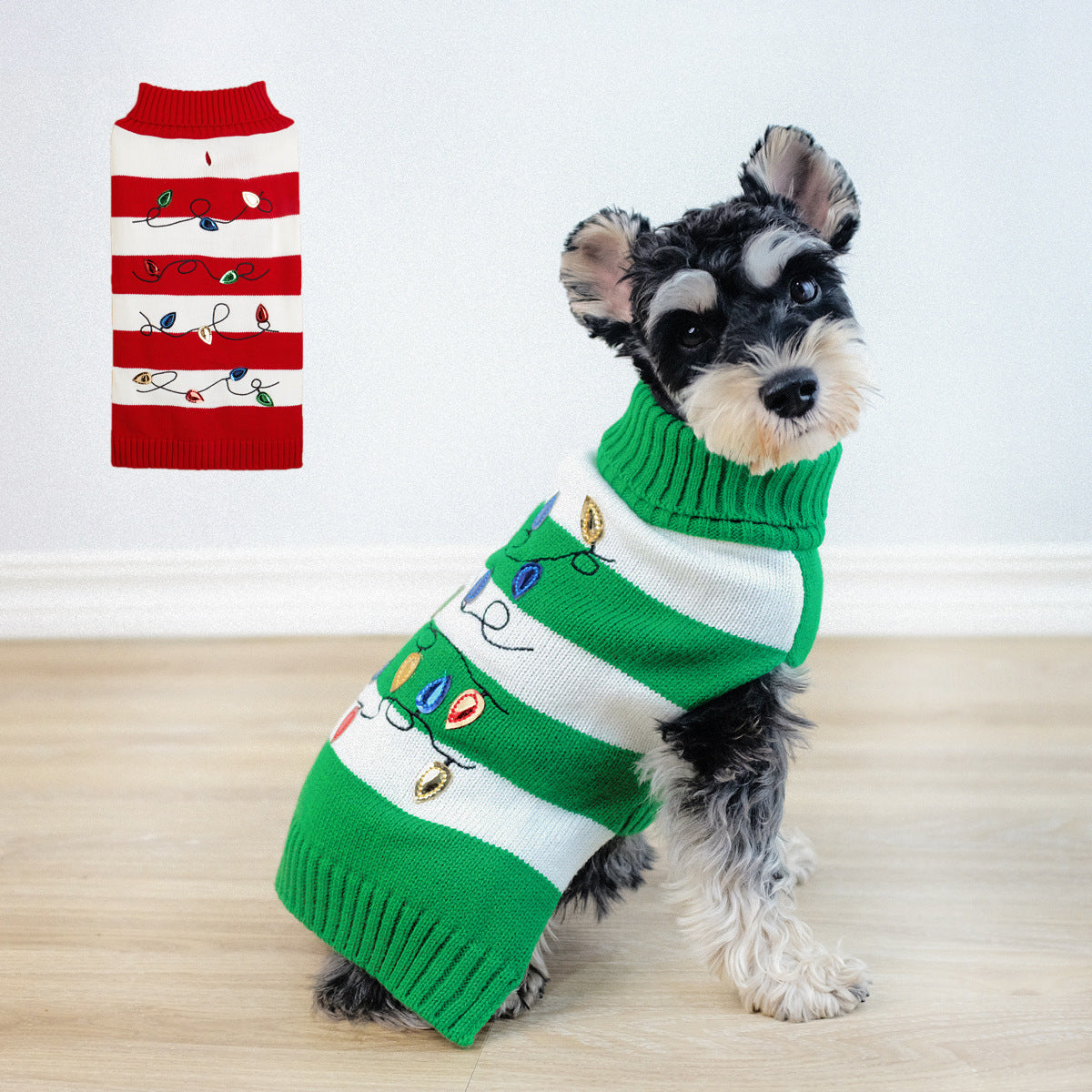Striped Christmas Turtleneck Sweater