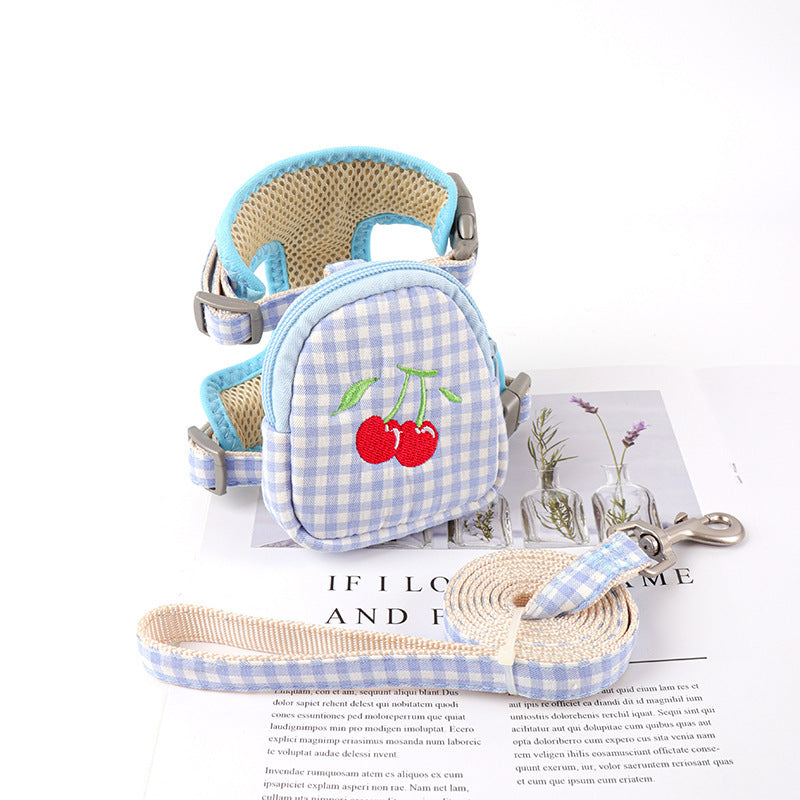 Plaid Dog Vest Harness