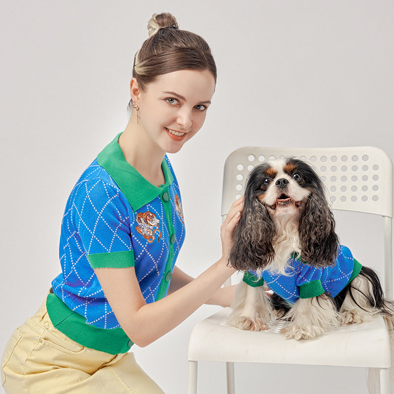 Blue Tiger Dog Sweater