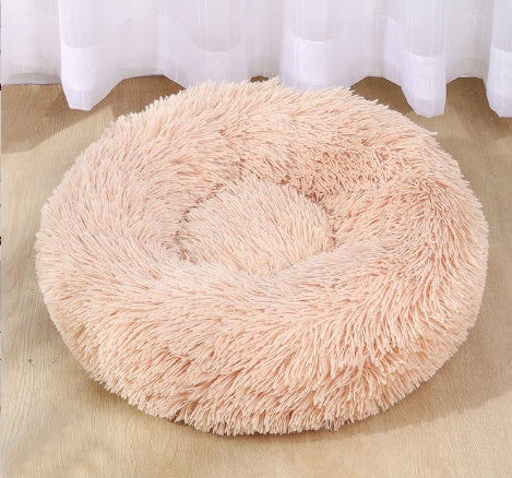Plush Round Pet Bed