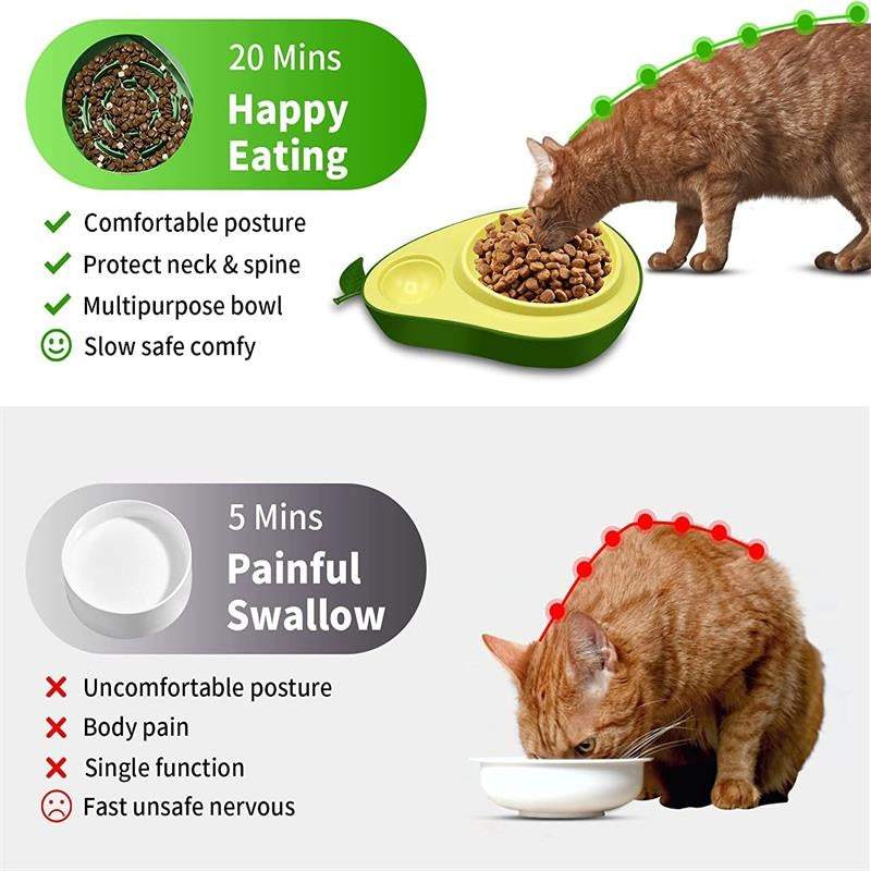 Avocado Shape Pet Feeder
