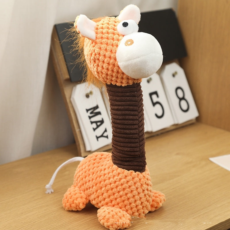Plush Giraffe Pet Toy