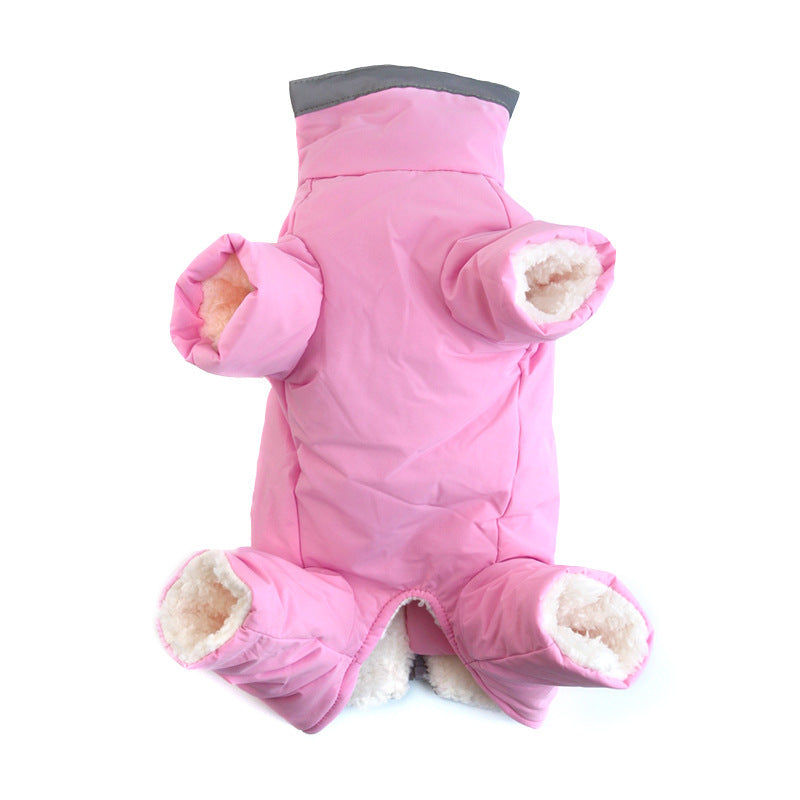 Velvet Plush Reflective Dog Coat