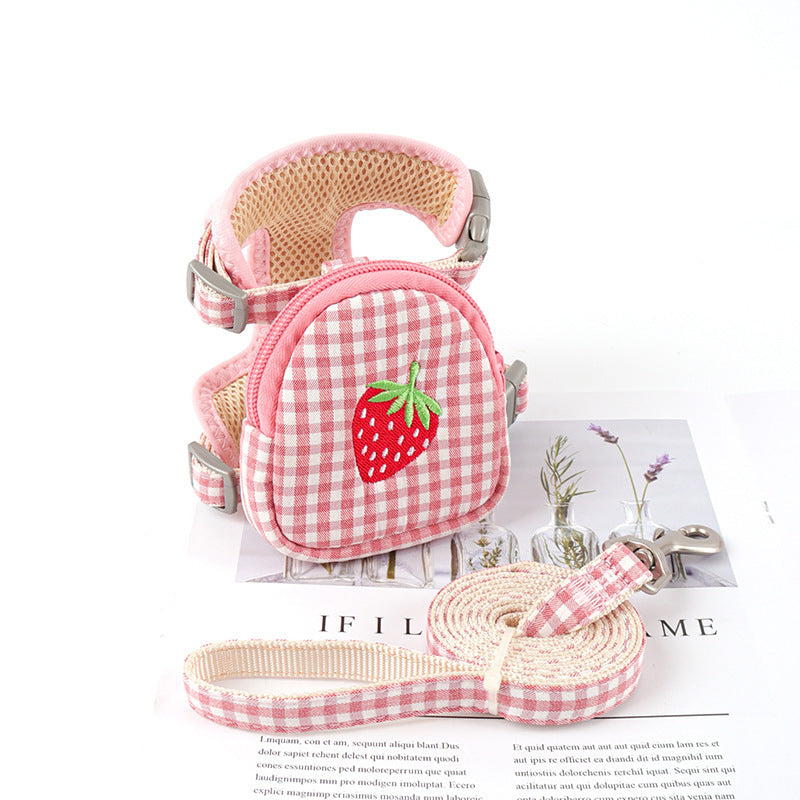 Plaid Dog Vest Harness