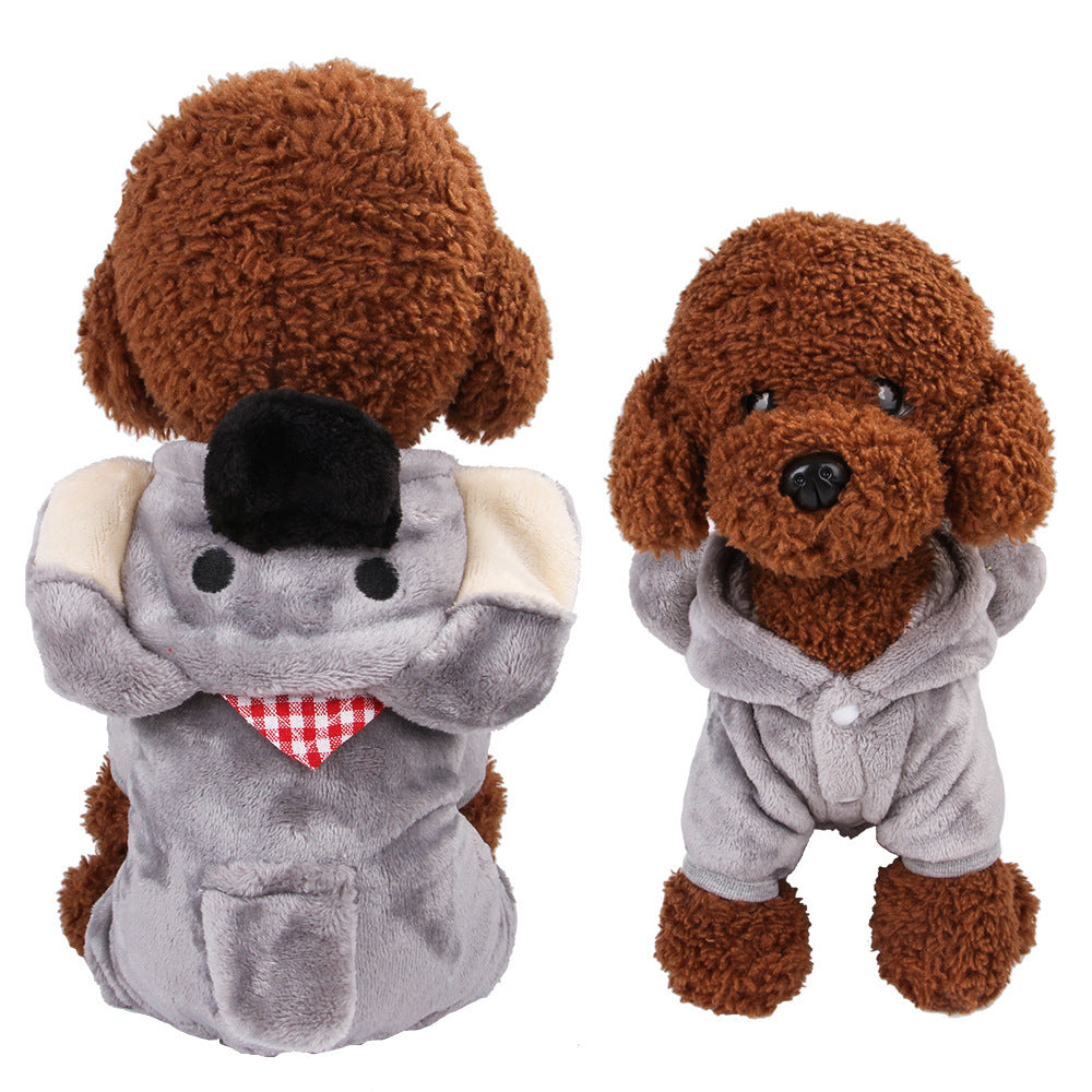 Cartoon Elk Dog Clothes