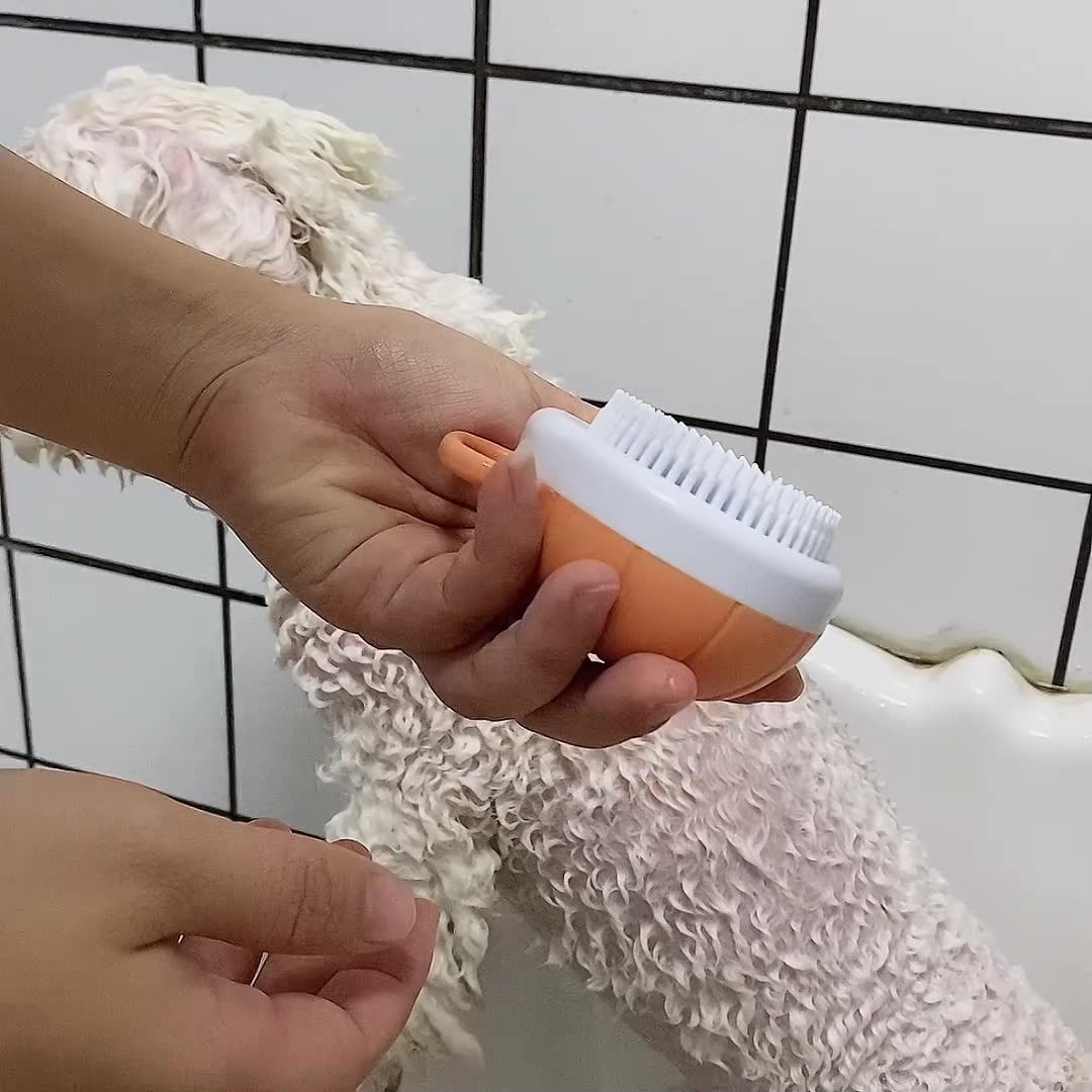 Dog Bath Scrubber Comb