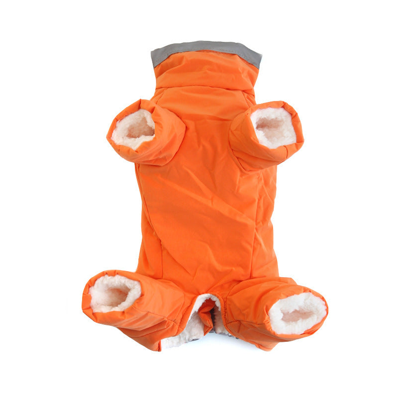 Velvet Plush Reflective Dog Coat