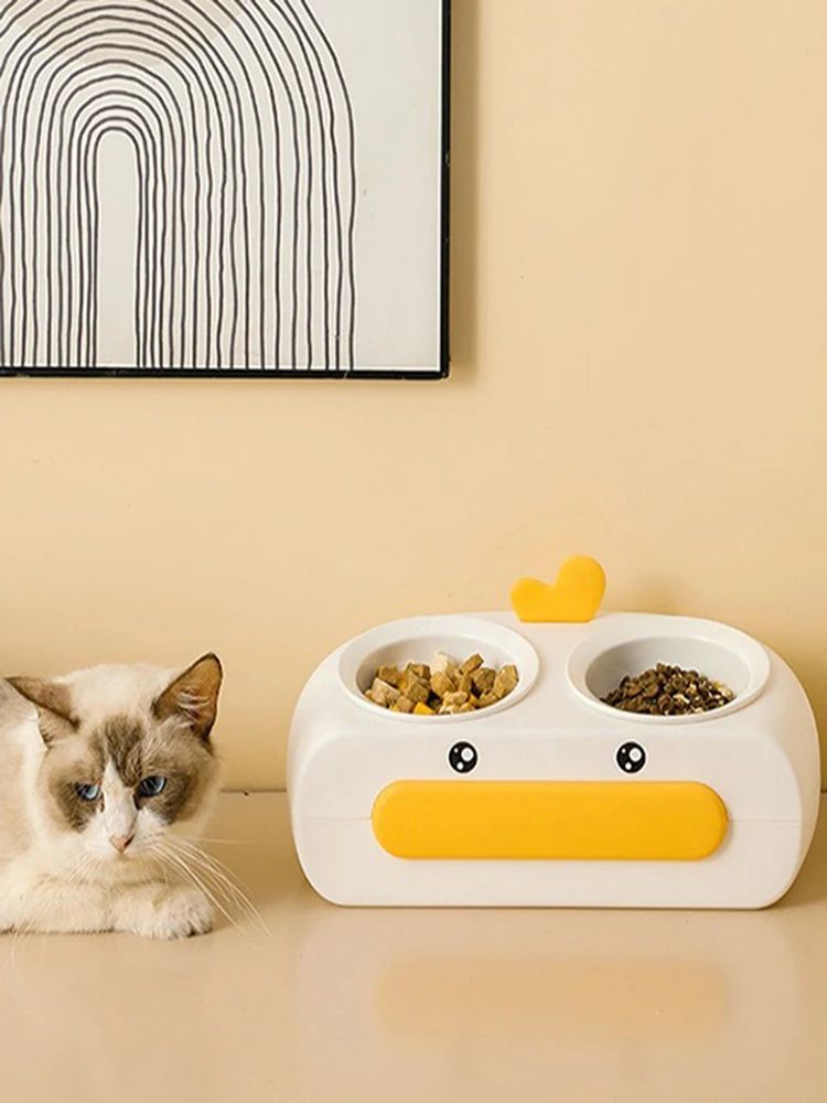 Duck Design Pet Bowl Feeder