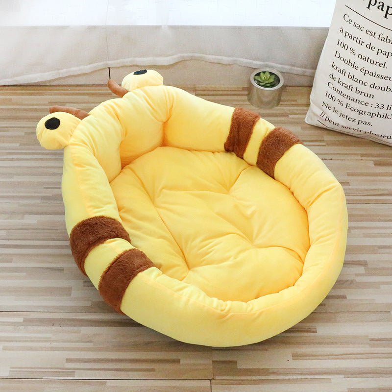 Cartoon High Back Pet Bed