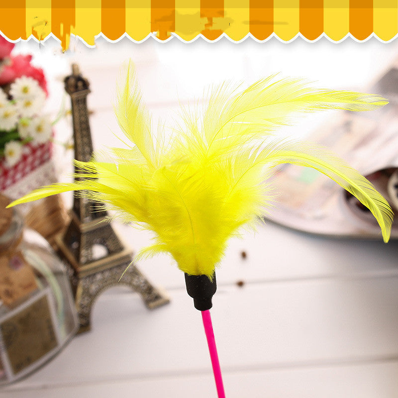 Feather Funny Tumbler Pet Toy