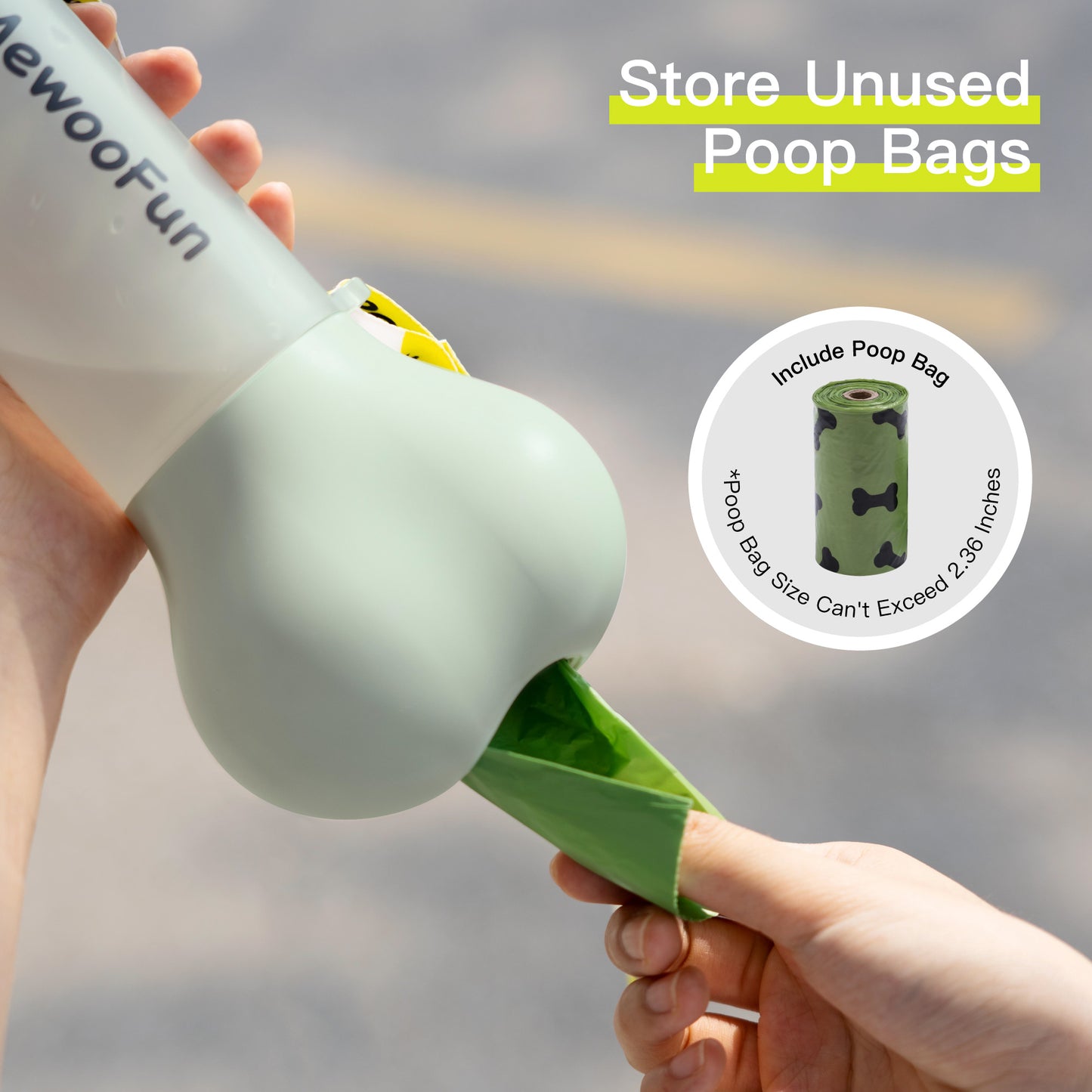 2-in-1 Portable Dog Water & Food Bottle
