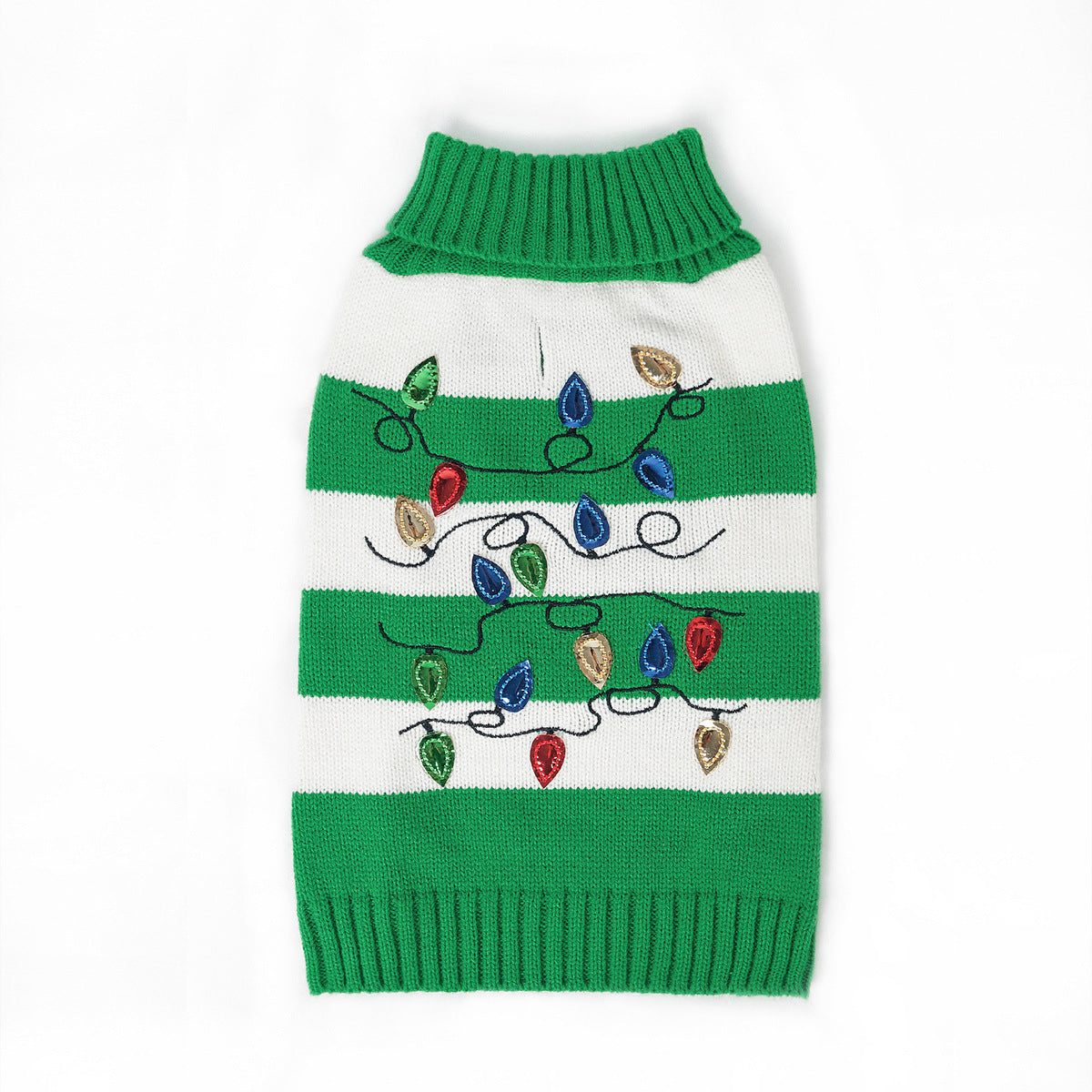 Striped Christmas Turtleneck Sweater