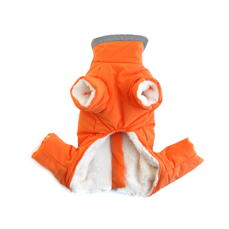 Velvet Plush Reflective Dog Coat